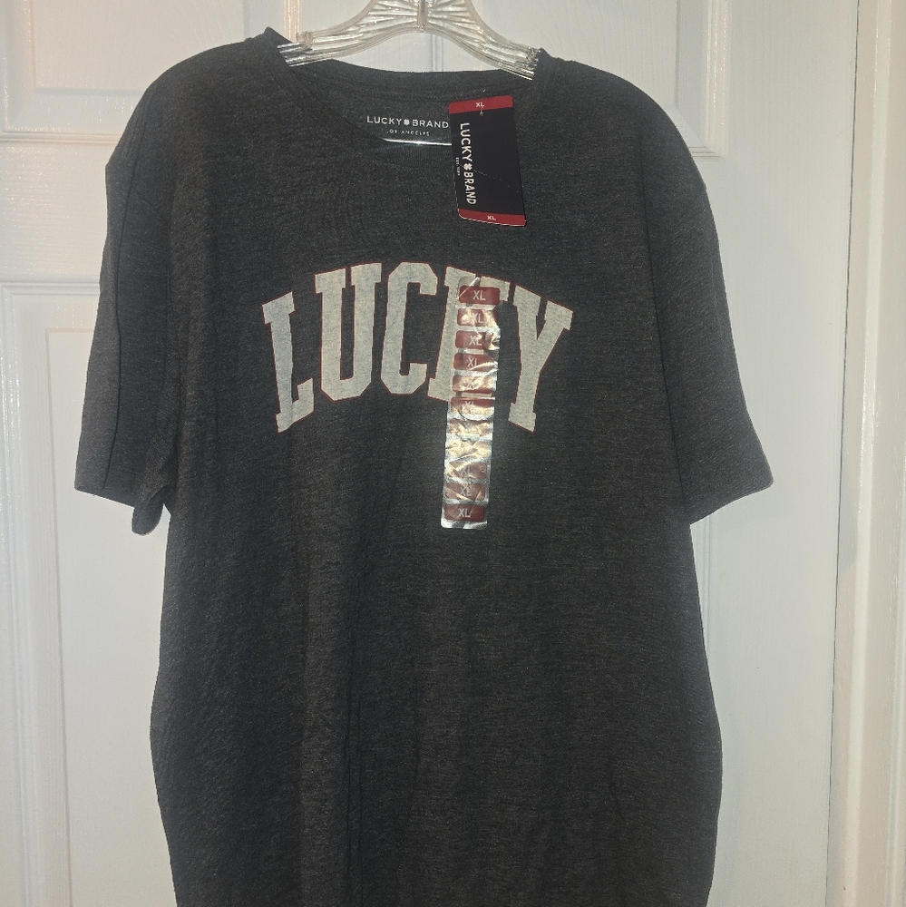 Lucky Brand Men's Gray T-Shirt